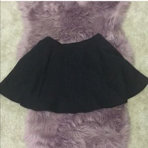 Black circle skirt